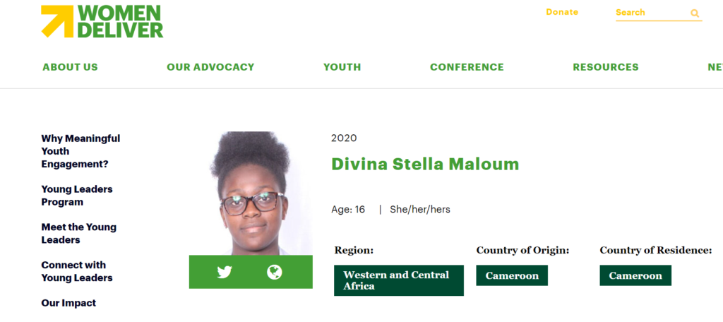 Women Deliver program selection
