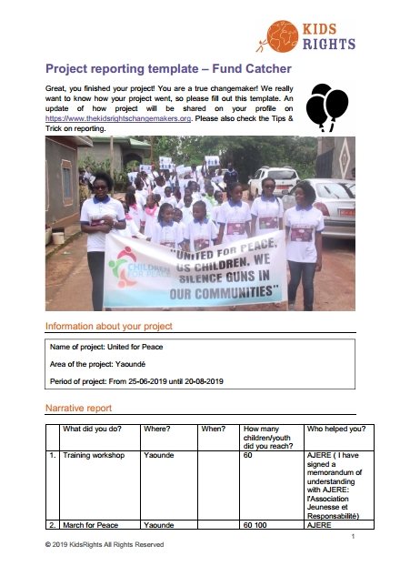 Cover page — Divina Project report template — Fund Catcher (EN)