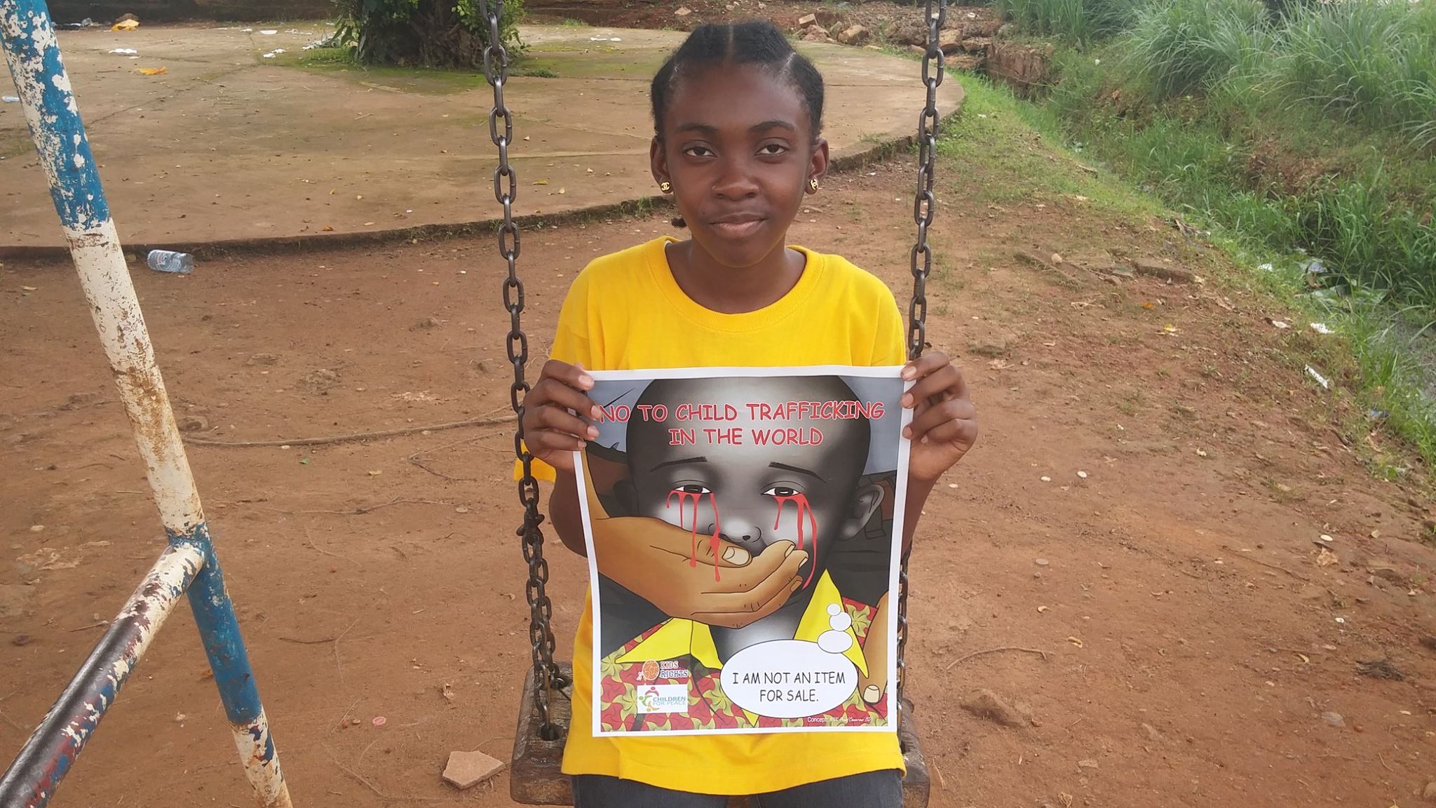 I SAY NO TO CHILD TRAFFICKING IN THE WORLD